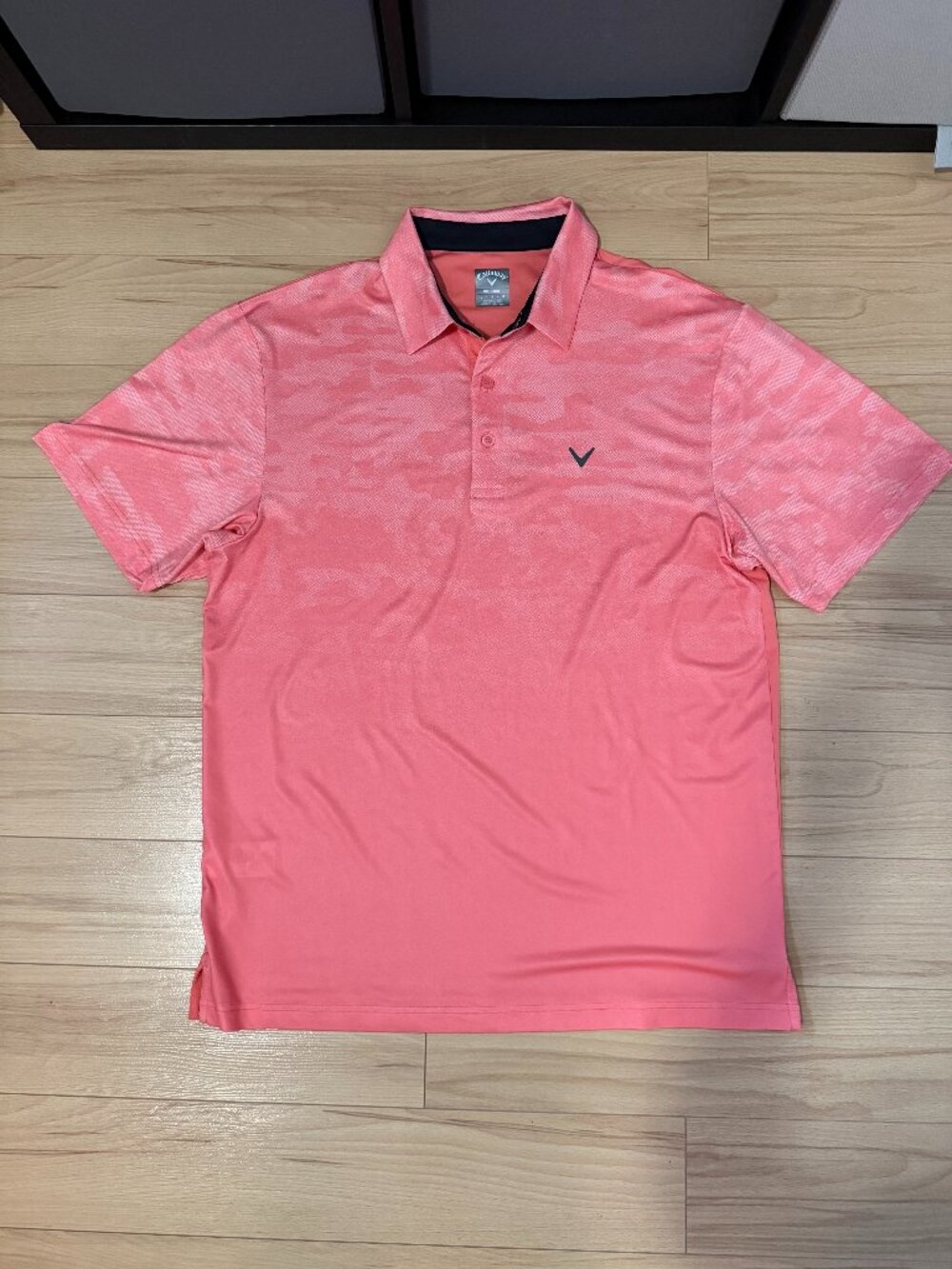 Callaway Men's Ombre Camo Performance Golf Polo Shirt Pink